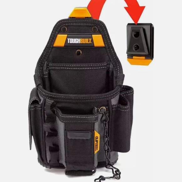 TOUGHBUILT TB-CT-34 Small Electrician's  Tool Belt Pouch Utility Waist Bag - Picture 1 of 4